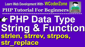 php tutorial - php data type string & functions