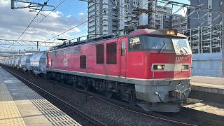 5767レ　EF510-13牽引白ホキ貨物列車　南大高を通過！