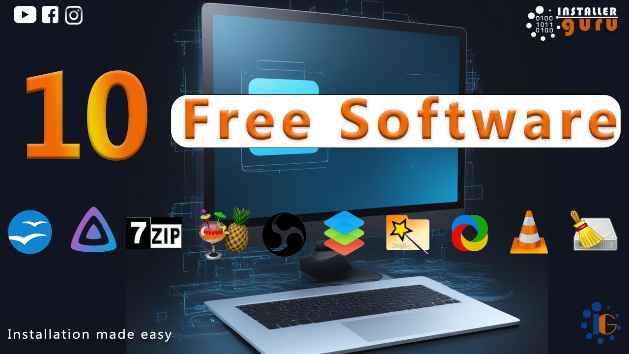 Top 10 Essential Free Software Tools You Need Right Now! #installerguru ...