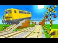 Railway Trains Railroad Crossing Minecraft【踏切アニメ】