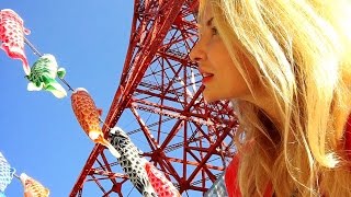 Japan May 5th children's day KOINOBORI by TOKYO TOWER with Adeyto