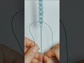 DIY beautiful white pearl bracelet made at home #shorts #diy