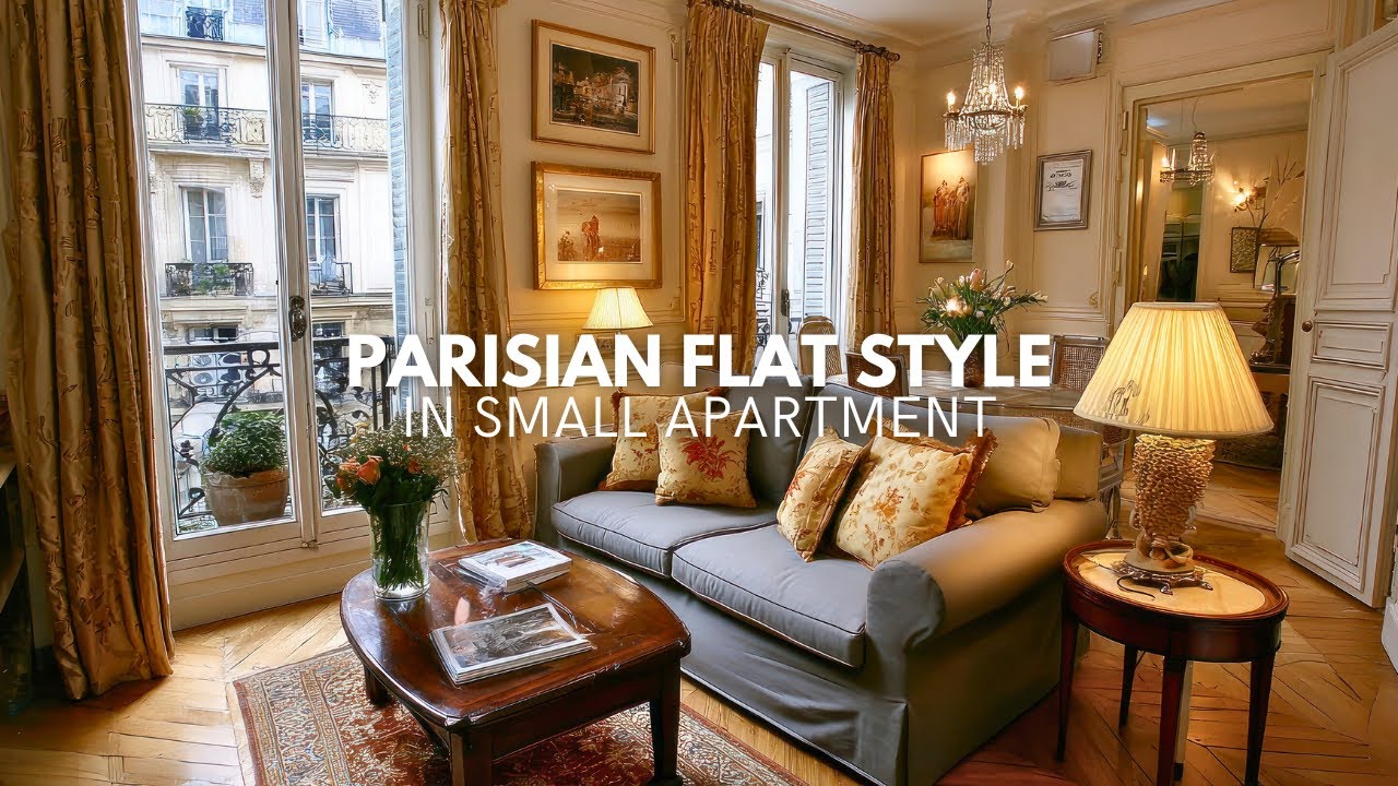 Elegant Small Apartment Designed with Traditional French Interior Ideas