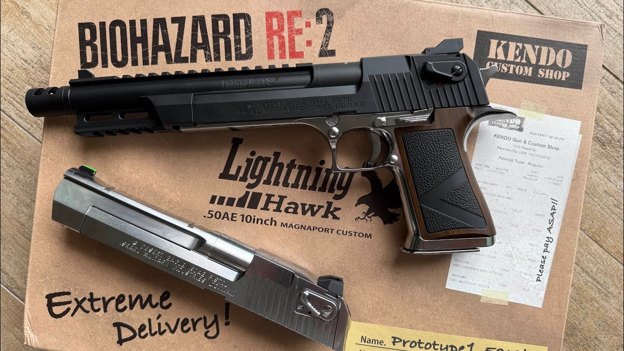 LIGHTNING HAWK .50AE MAGNAPORT CUSTOM RESIDENT EVIL 2 TOKYO MARUI