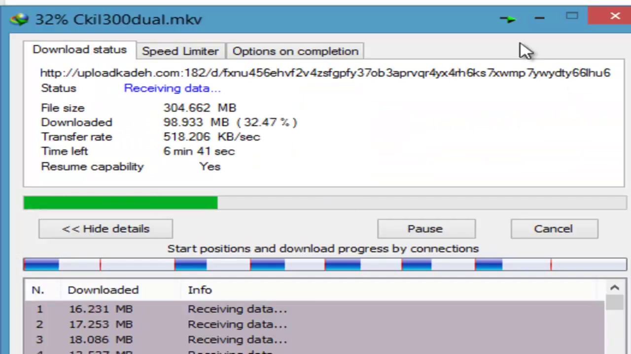 ptcl speed test in 4mb