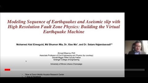 Building the Earthquake Virtual Machine, Warren Lecture with Ahmed Elbanna