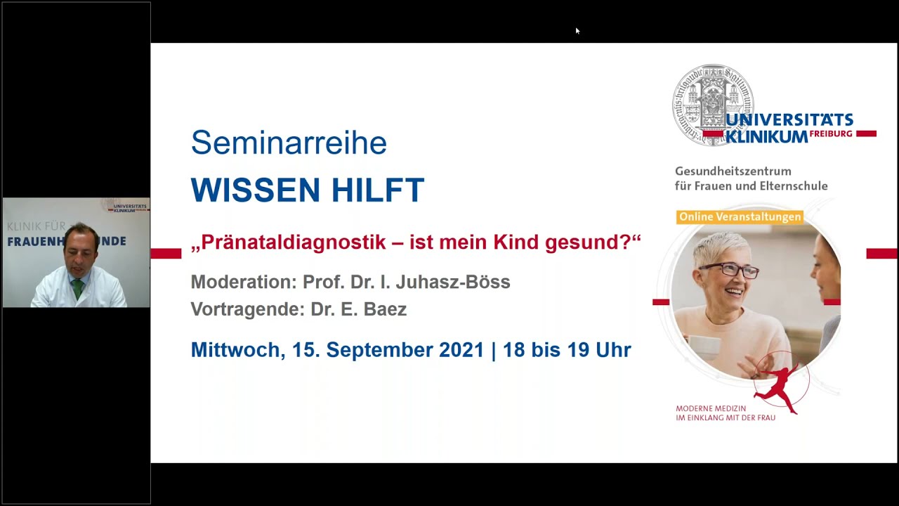 Seminarreihe Wissen hilft - „Pränataldiagnostik - ist mein Kind gesund ?“