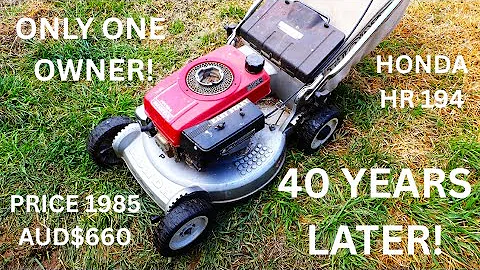HONDA HR194 Lawn Mower -One Owner -40-year review