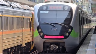 Train 4137, departing from Su'ao and bound for Shulin, consists of an eight-car EMU500 train (EMU...