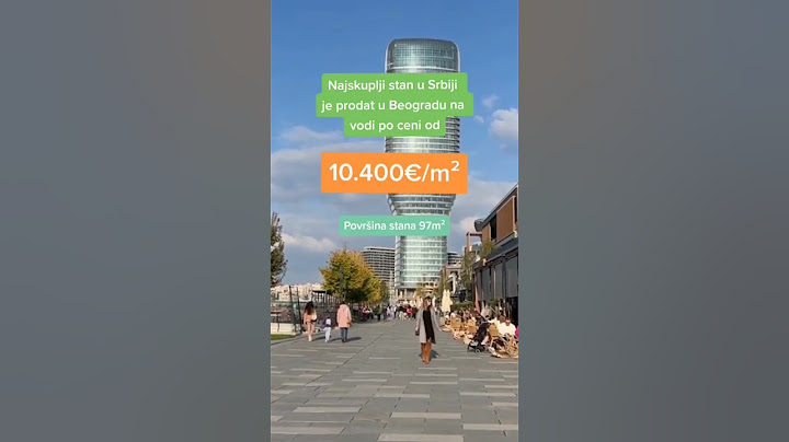 Najskuplji kvadrat stana u Beogradu na vodi je prodat po ceni od 10.400€. Površina stana je 97m².