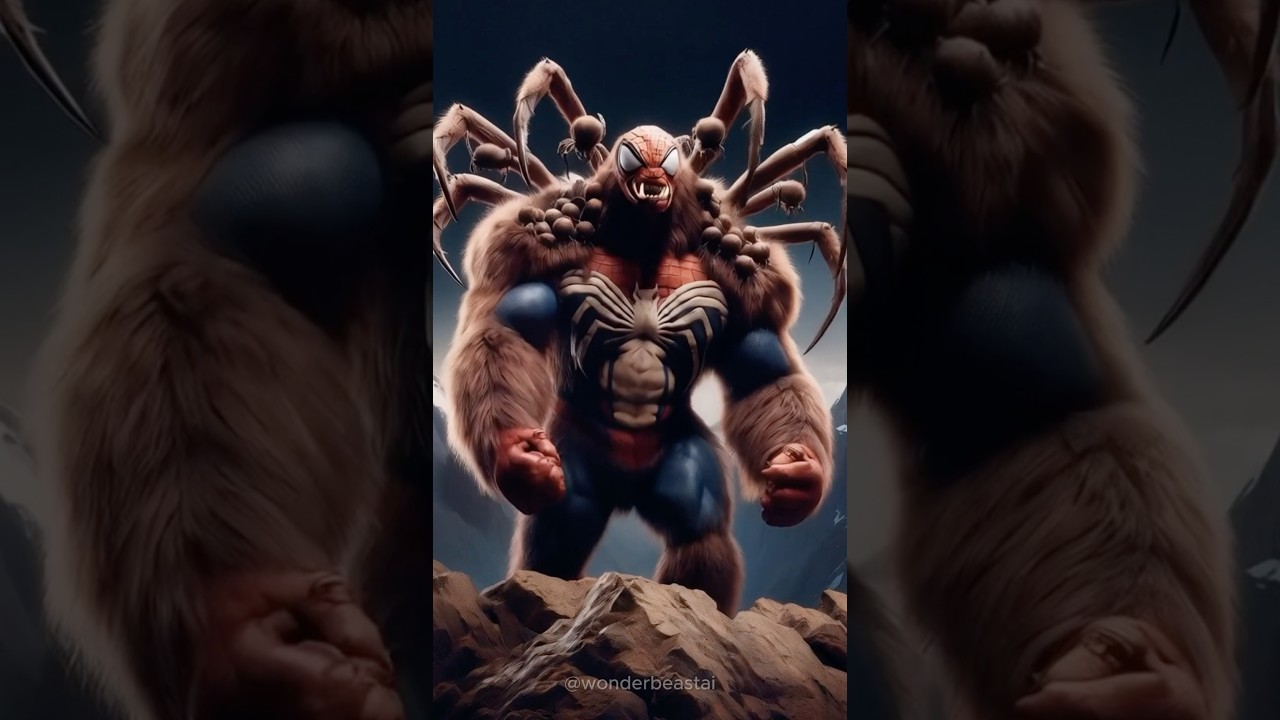 Spider Man Hybrids | Strange Creatures fusing Spider-Man and Animals. 