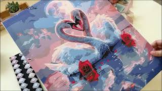 How To Match Colors With Elegance, Romance And Tenderness Dreamy Colors Swan Under The Moon