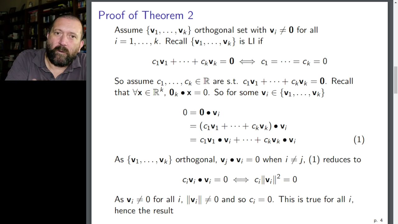 UofM - MATH 2740 - Lecture 06 - Part 1 - QR factorisation (theory)