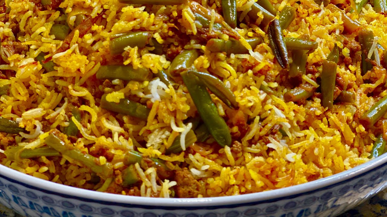 Loobia Polo | Persian Green Bean Rice| 