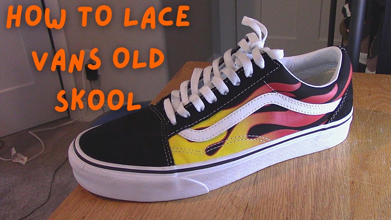 How To Lace Old Skool Vans! - YouTube