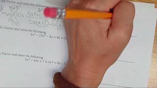 SPRING final study guide 2023 FACTORING
