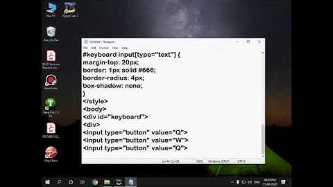 Making a Keyboard using HTML and CSS