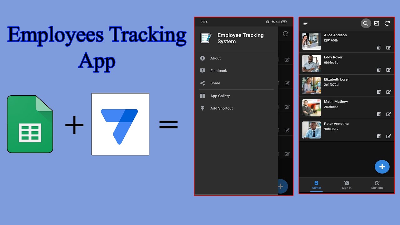 Create a SIMPLE Employees Tracking App With no CODE