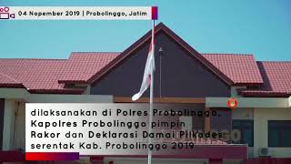 Deklarasi Pilkades Kabupaten Probolinggo 2019 Aman Damai dan Sejuk