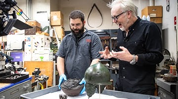 Adam Savage Learns Ancient Helmet Hammering Techniques!