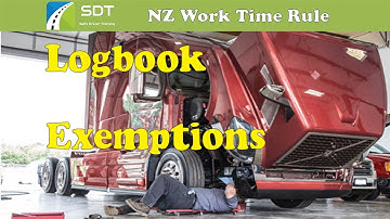 Logbook Exemptions #SDT #NZ #License Work Time Rule