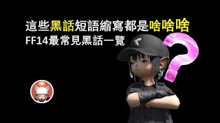 【FF14】最常見黑話短語縮寫一覽！原來是這個意思！