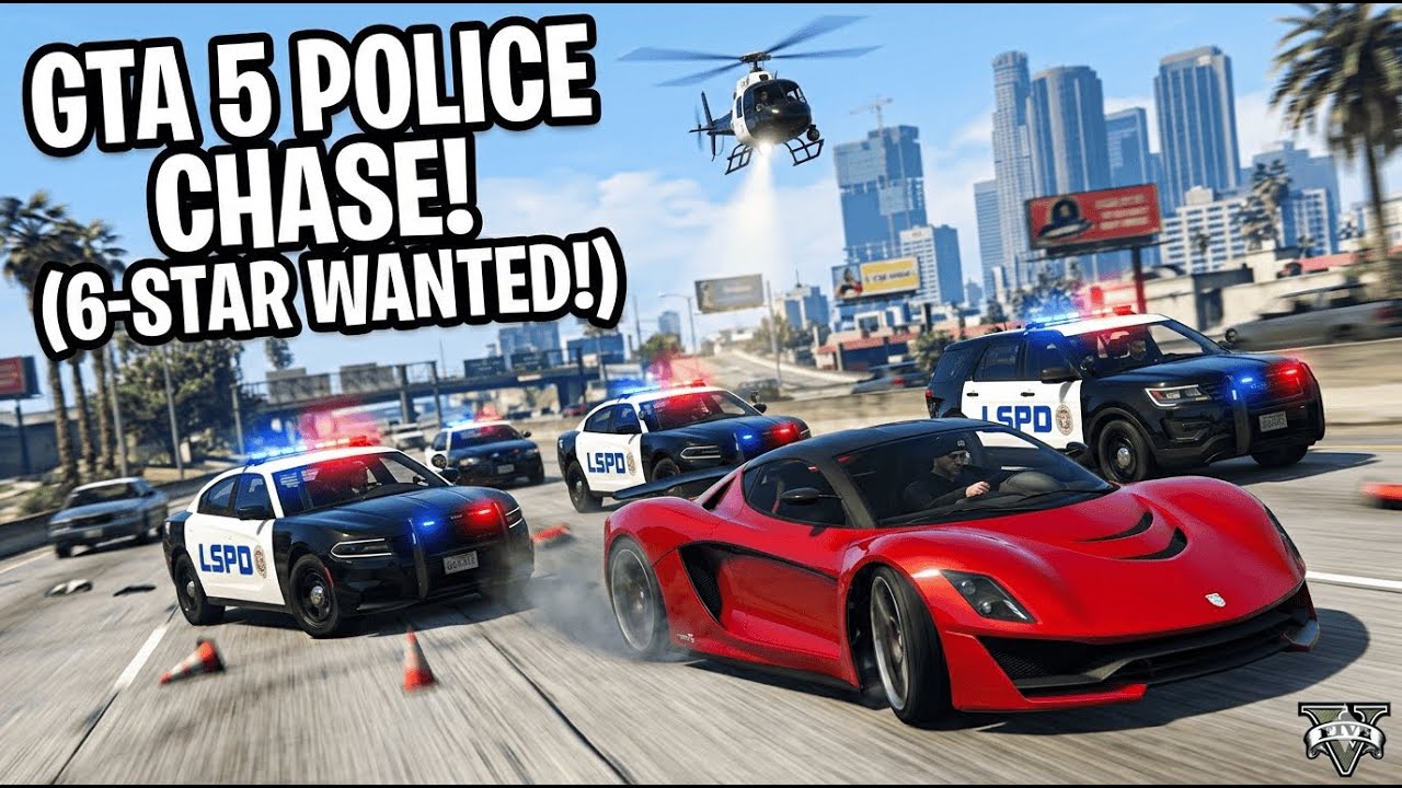 Can I Escape the LSPD with 6 STARS? | GTA 5 Challenge