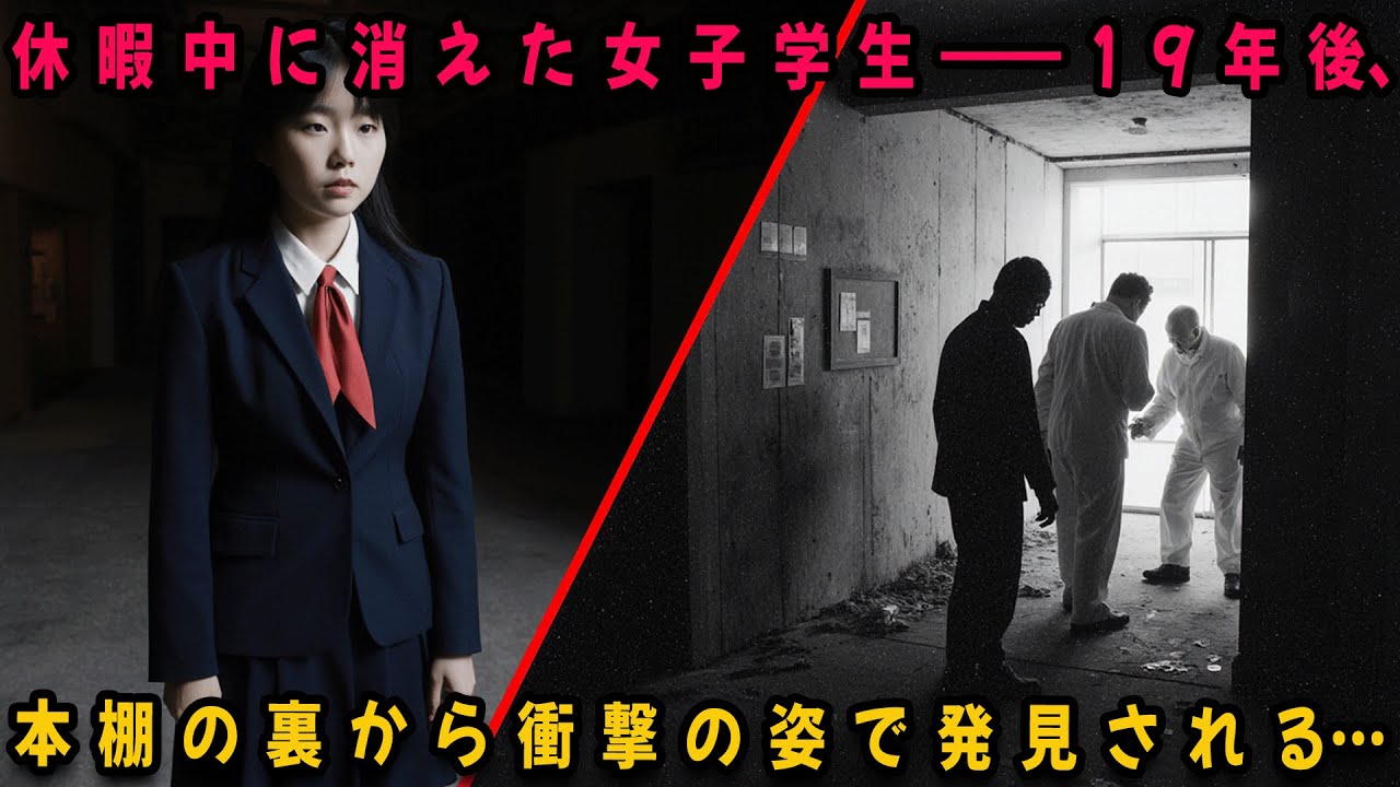 休暇中に消えた女子学生――19年後、本棚の裏から衝撃の姿で発見される…