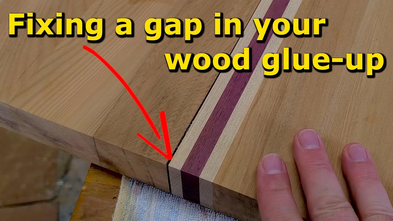 Устранение зазора в склеенной древесине