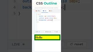 CSS Outline Tutorial  #csstutorial #coding #htmltutorial