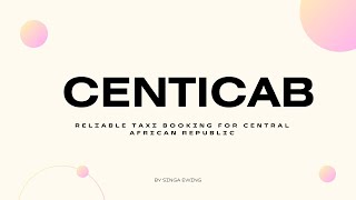 CentiCab - Reliable Taxi booking app (artifact)  screenshot 2