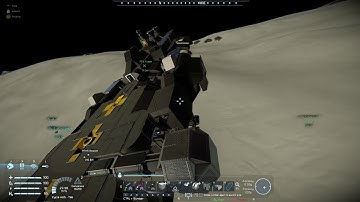 Space Engineers Clang Flips the Freighter