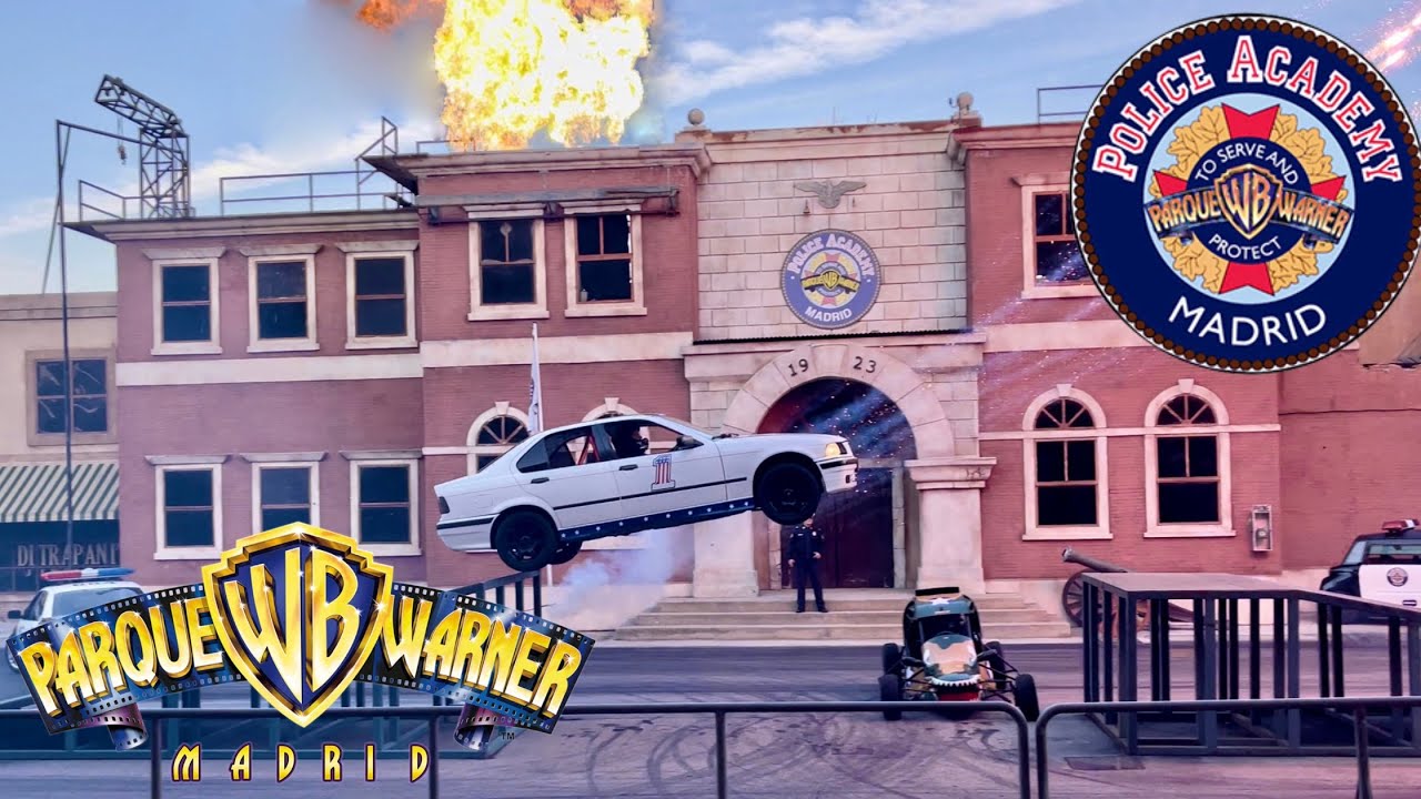 [4K] PARQUE WARNER 2023 - LOCA ACADEMIA DE POLICIA (NUEVA HISTORIA)