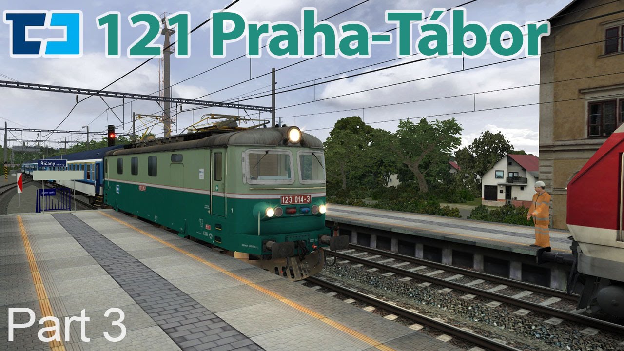 ČD 123 Senohraby to Říčany u Prahy (Praha-Tábor) TS2016 [60fps]