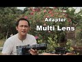 Lensa HP dengan Adapter Multi untuk lensa CCTV, Mirrorless, dan DSLR