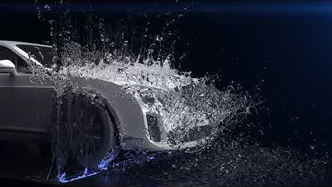 Car Water Slow Motion 3d Animation | 2020 | #3dProductAnimation