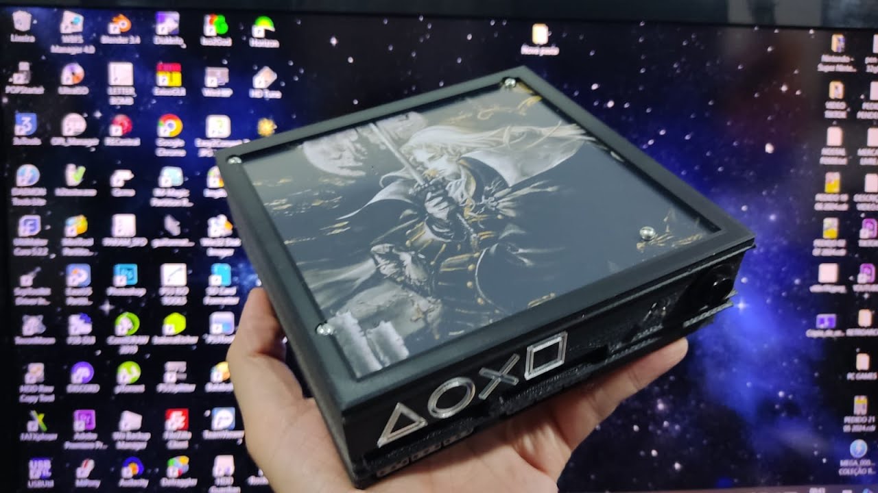 Ps2 Mini Mod PS2 MINI TUNADO TEMA CASTLEVANIA, VERSÃO 1TB OU 500GB, JOGOS DE PS2 E ...