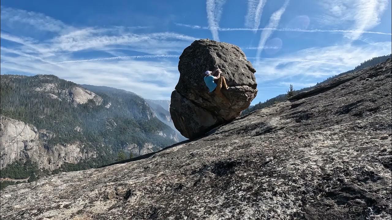 Yosemite Bouldering Turtleback Dome, Boulder 1, Unnamed Overhang (V1) YouTube