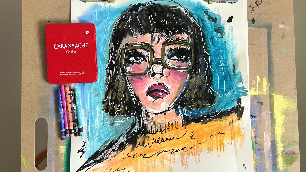 How I Use Neocolor II Watercolour Wax Pastels 