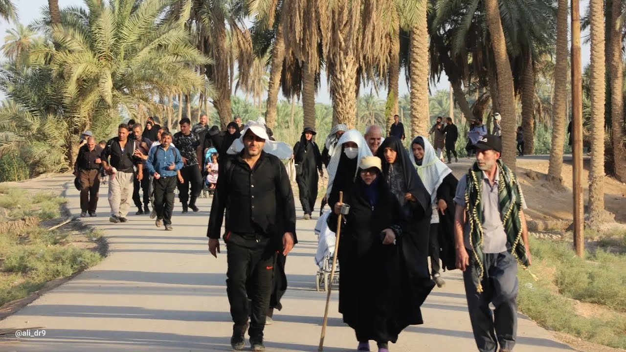 #المشاية نجف _ كربلاء ||طريق العلماء|| 15 صفر زيارة الاربعين _محرم ١٤٤٥