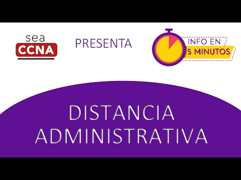 Video: ¿Qué significa una distancia administrativa de 0?