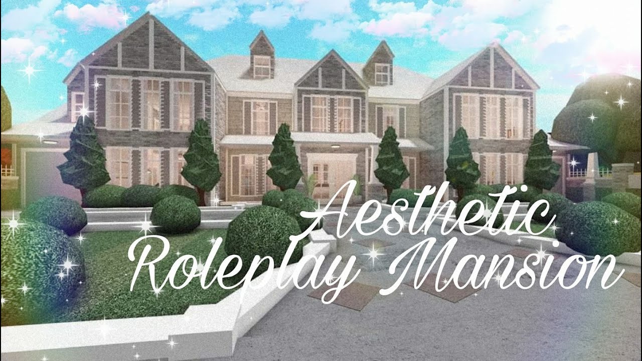 Roblox | Bloxburg: Aesthetic Roleplay Mansion | No large plot | House ...