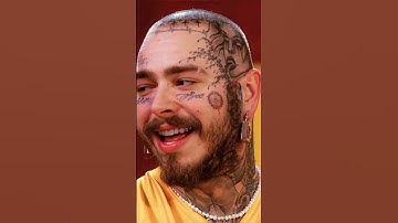 Thumbnail of Post Malone's face tattoos