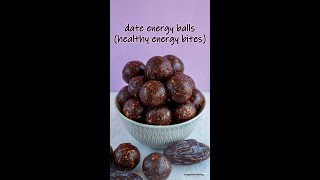 Healthy Date Energy Balls  #shorts