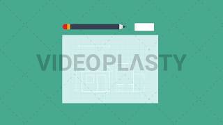 Architecture Building Blueprint Icon Stock Animation [MOV & GIF]