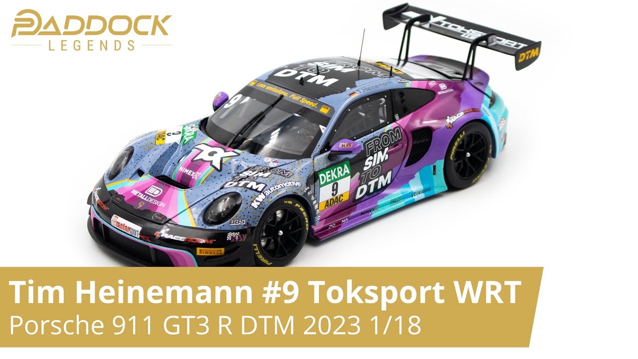 Porsche 911 GT3 R #9 Tim Heinemann Toksport WRT DTM 2023 1/18th