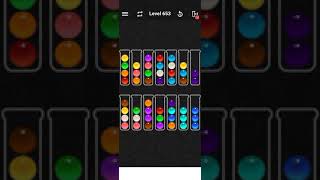 Level 653 of Ball Sort Color water Puzzle