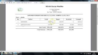 Laporan Pendapatan | Software Aplikasi Program Klinik Plus Apotek 2017 " The Clinic Plus " screenshot 4