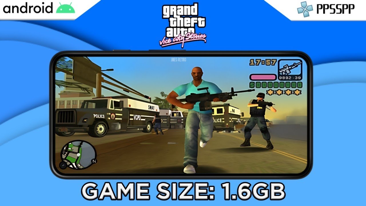 GTA VICE CITY STORIES [60 FPS] PPSSPP ANDROID PSP GAMEPLAY/SETTINGS