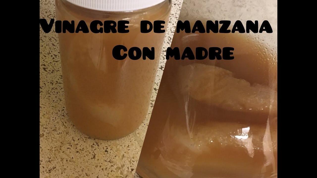Vinagre de manzana casero con madre YouTube